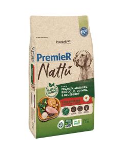 Premier Pet Nattú Abóbora Cães Adultos 12kg