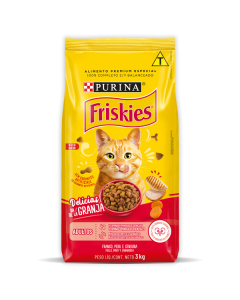 Friskies Gatos Adultos Frango Delícias da Granja 1kg Ração 