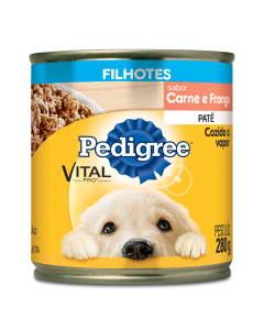 Ração Úmida Pedigree Lata Cães Filhotes Carne&Frango Patê 280gr