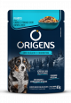 Sachê Origens Cães Filhotes Carne e Frango com Batata-doce 85gr Premium Especial 