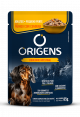 Sachê Origens Cães Adultos Pequeno Porte Frango com Cenoura 85gr Premium Especial 